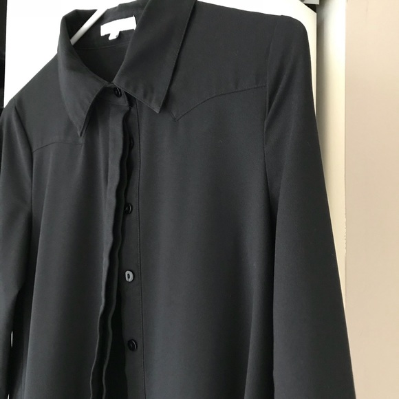 Black Shirt Dress - Picture 4 of 5